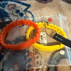 Marc by Marc Jacobs Vibrant Orange and Yellow Bracelets